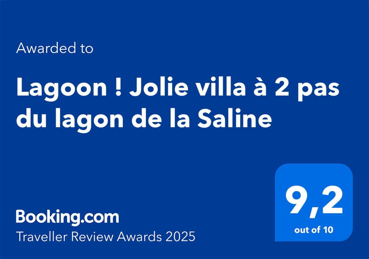 Lagoon ! Jolie Villa A 2 Pas Du Lagon De La Saline Buitenkant foto